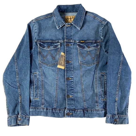 Wrangler Retro Denim Jacket Womens Small Blue Jean Medium